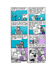 2:34 – Quiet, You! I’m On the Dang Phone!